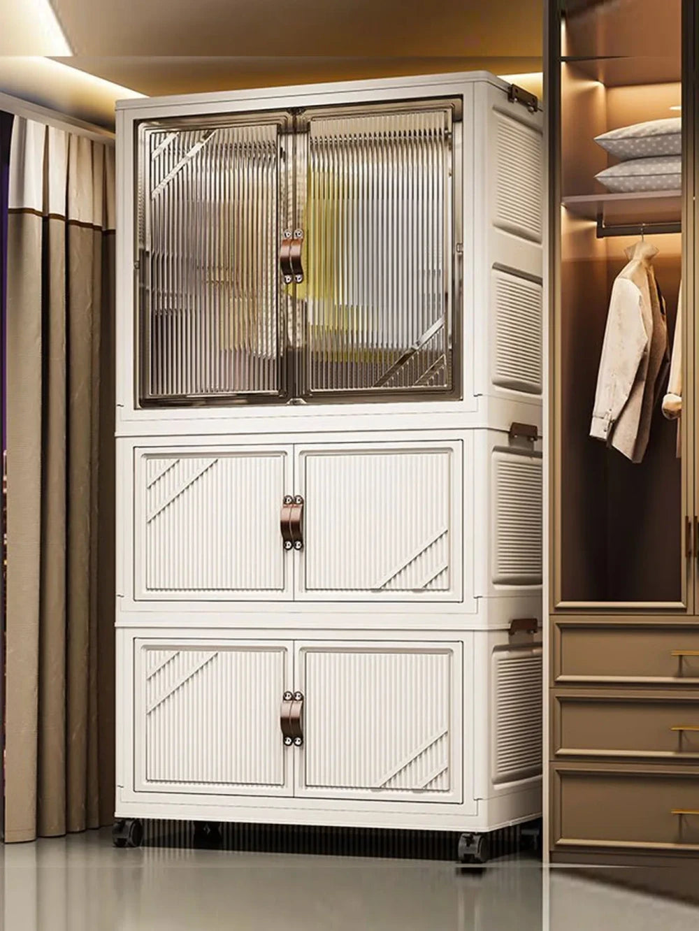 Foldable Plastic Storage Cabinet
