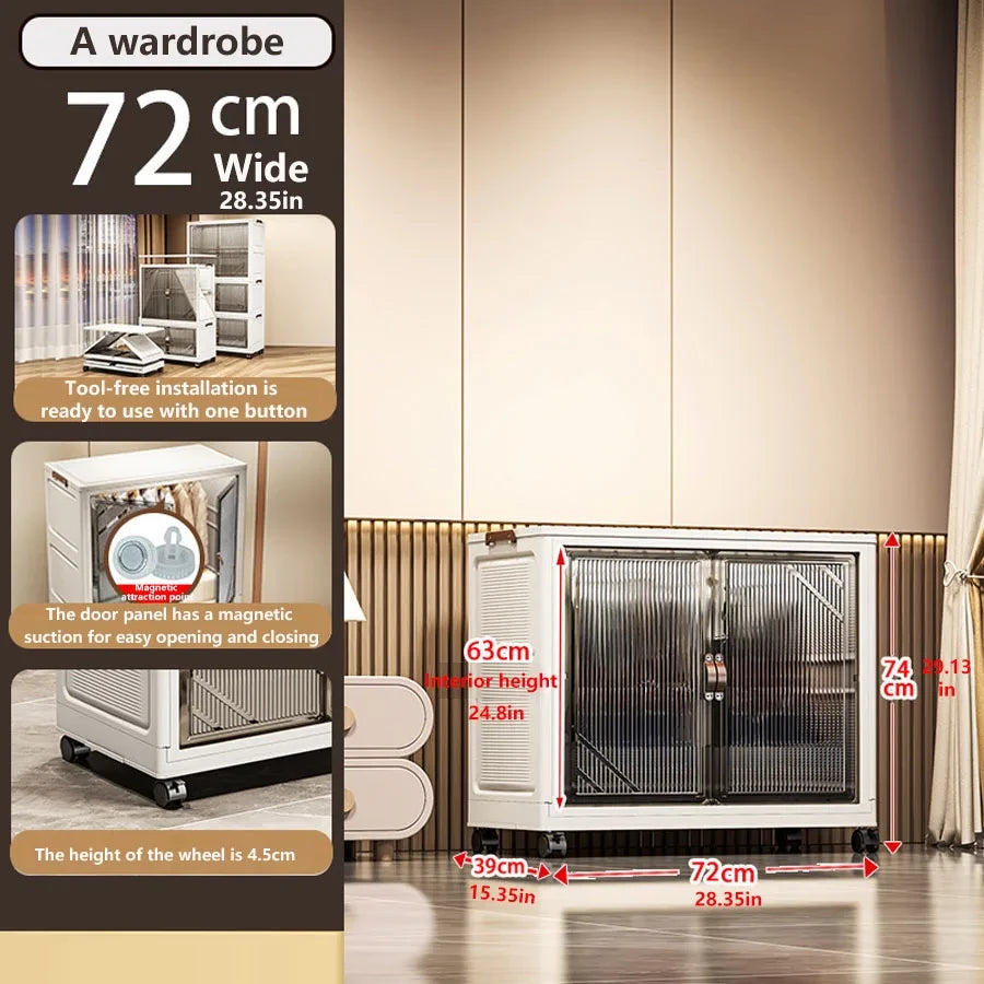 Foldable Plastic Storage Cabinet