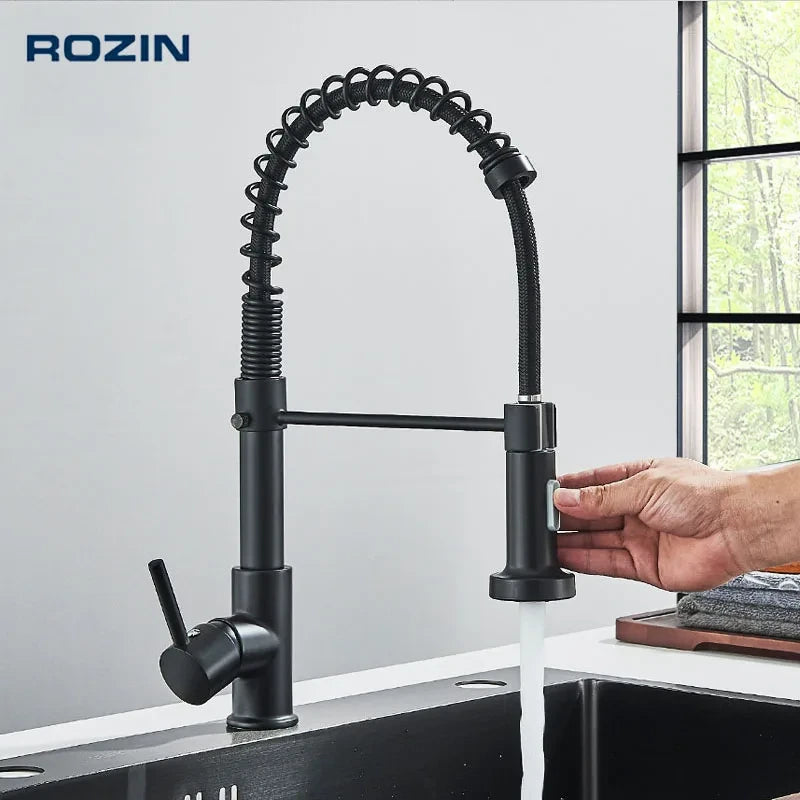 Matte Black Kitchen Faucet