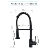 Matte Black Kitchen Faucet