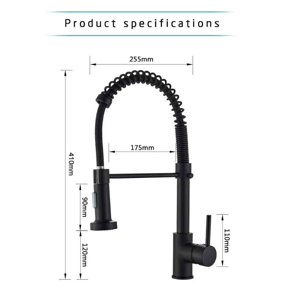 Matte Black Kitchen Faucet