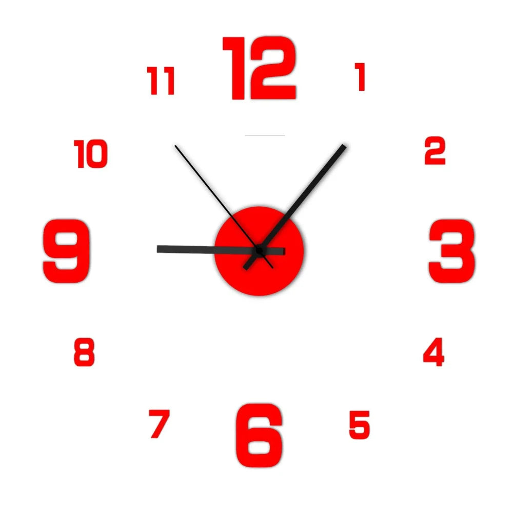 Frameless DIY Acrylic Wall Clock