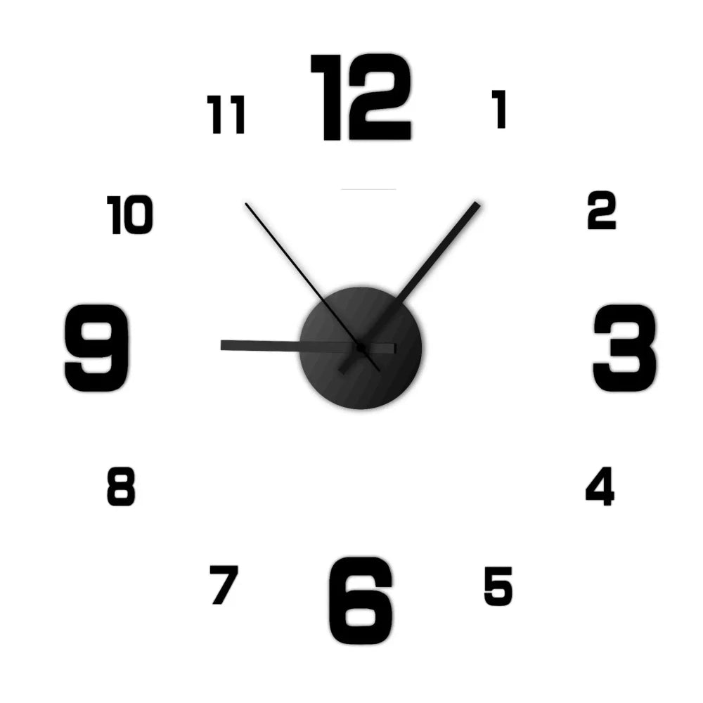 Frameless DIY Acrylic Wall Clock