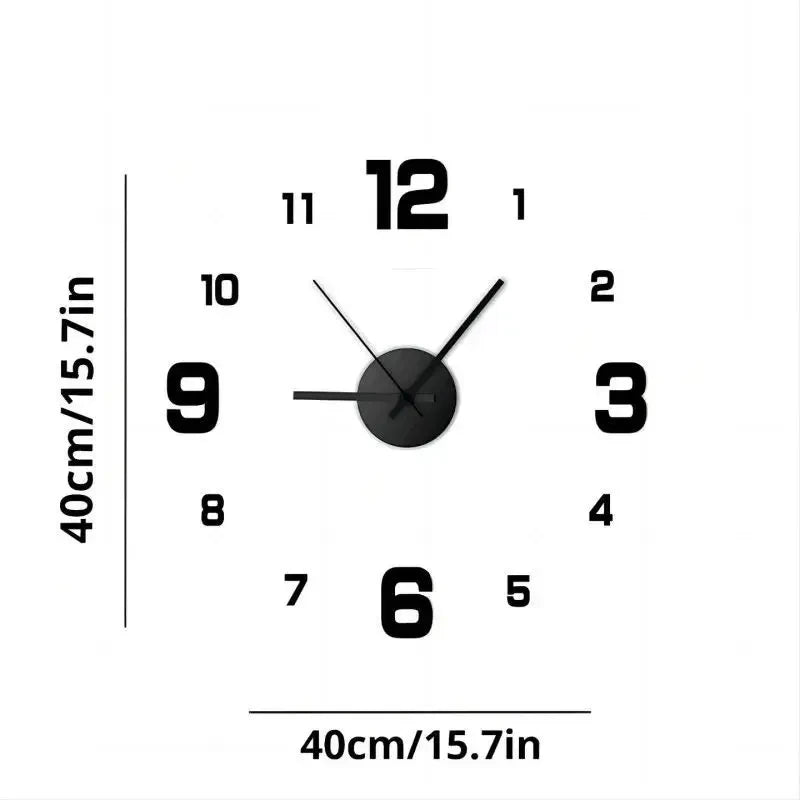 Frameless DIY Acrylic Wall Clock