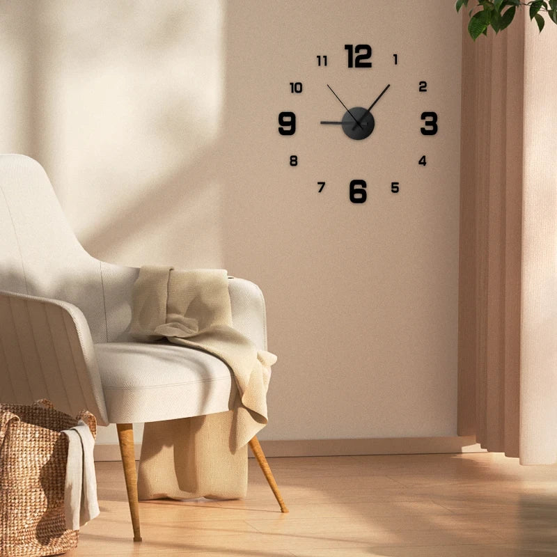 Frameless DIY Acrylic Wall Clock