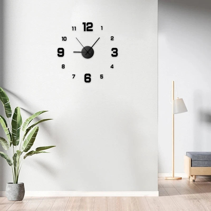 Frameless DIY Acrylic Wall Clock