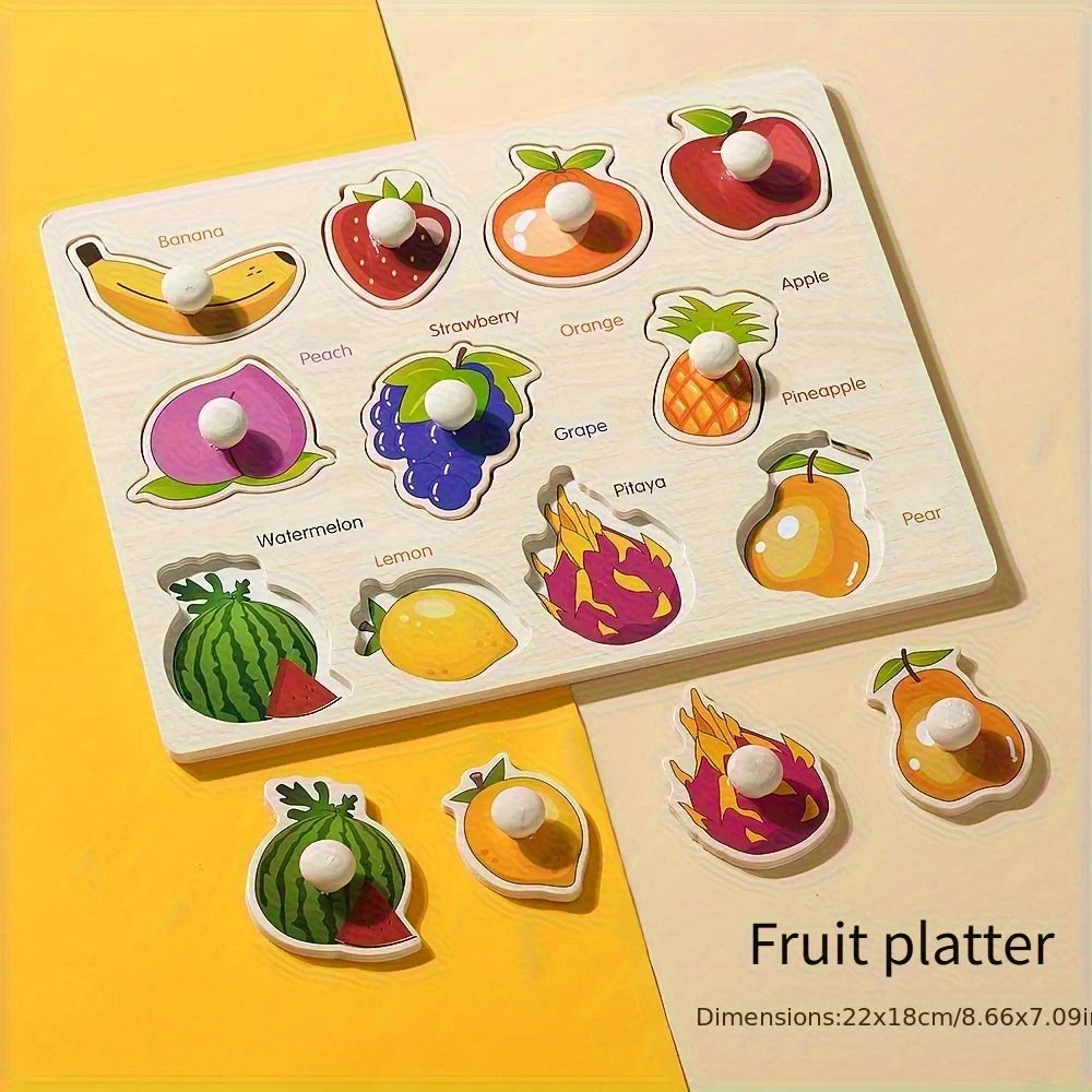 Montessori Wooden Geometry Puzzle Board