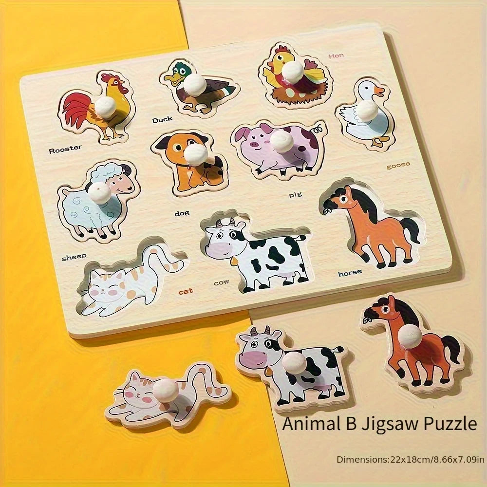 Montessori Wooden Geometry Puzzle Board