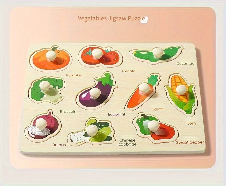 Montessori Wooden Geometry Puzzle Board