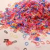 Colorful Disposable Rubber Hair Ties