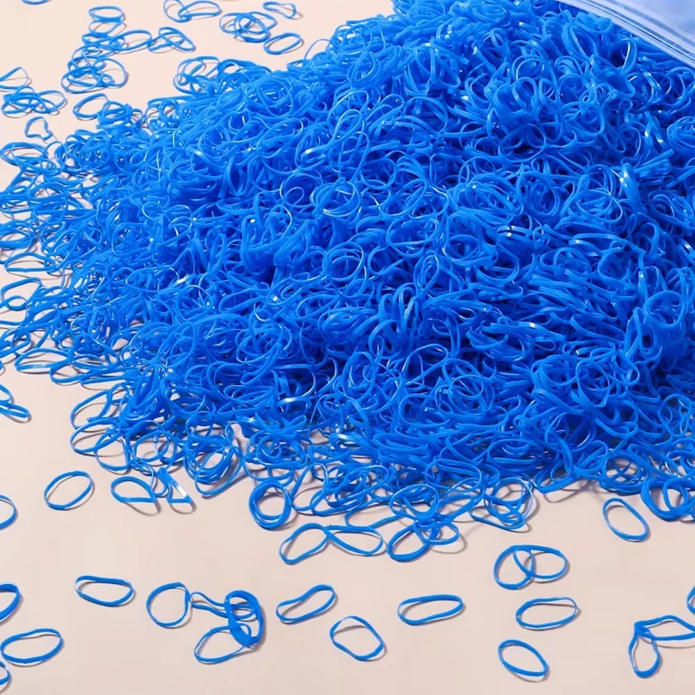 Colorful Disposable Rubber Hair Ties