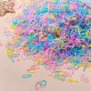 Colorful Disposable Rubber Hair Ties