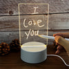 Transparent Acrylic LED Message Board Night Light