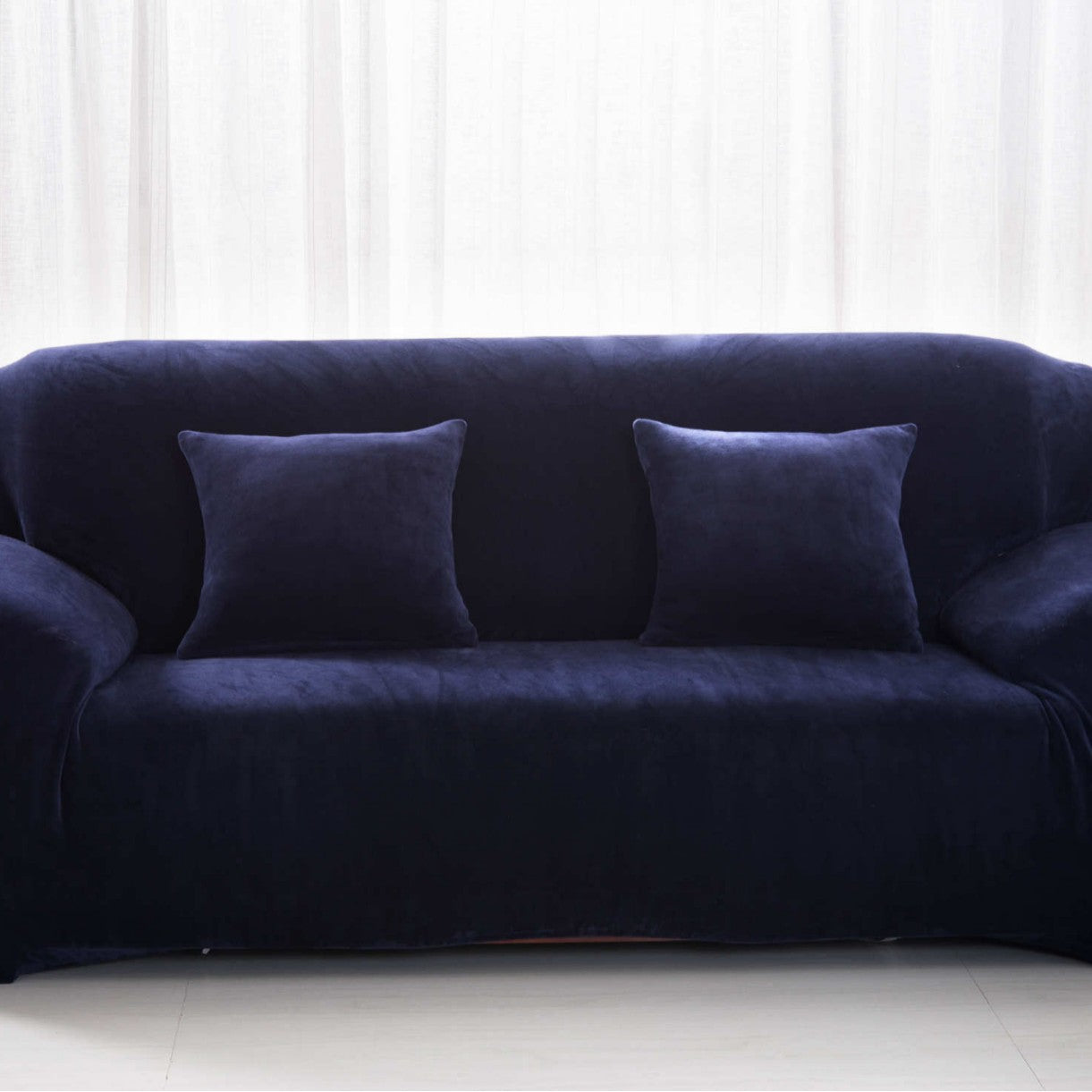 Elastic sofa cover plush all inclusive thickened and fully covered three person fabric sofa cover solid color